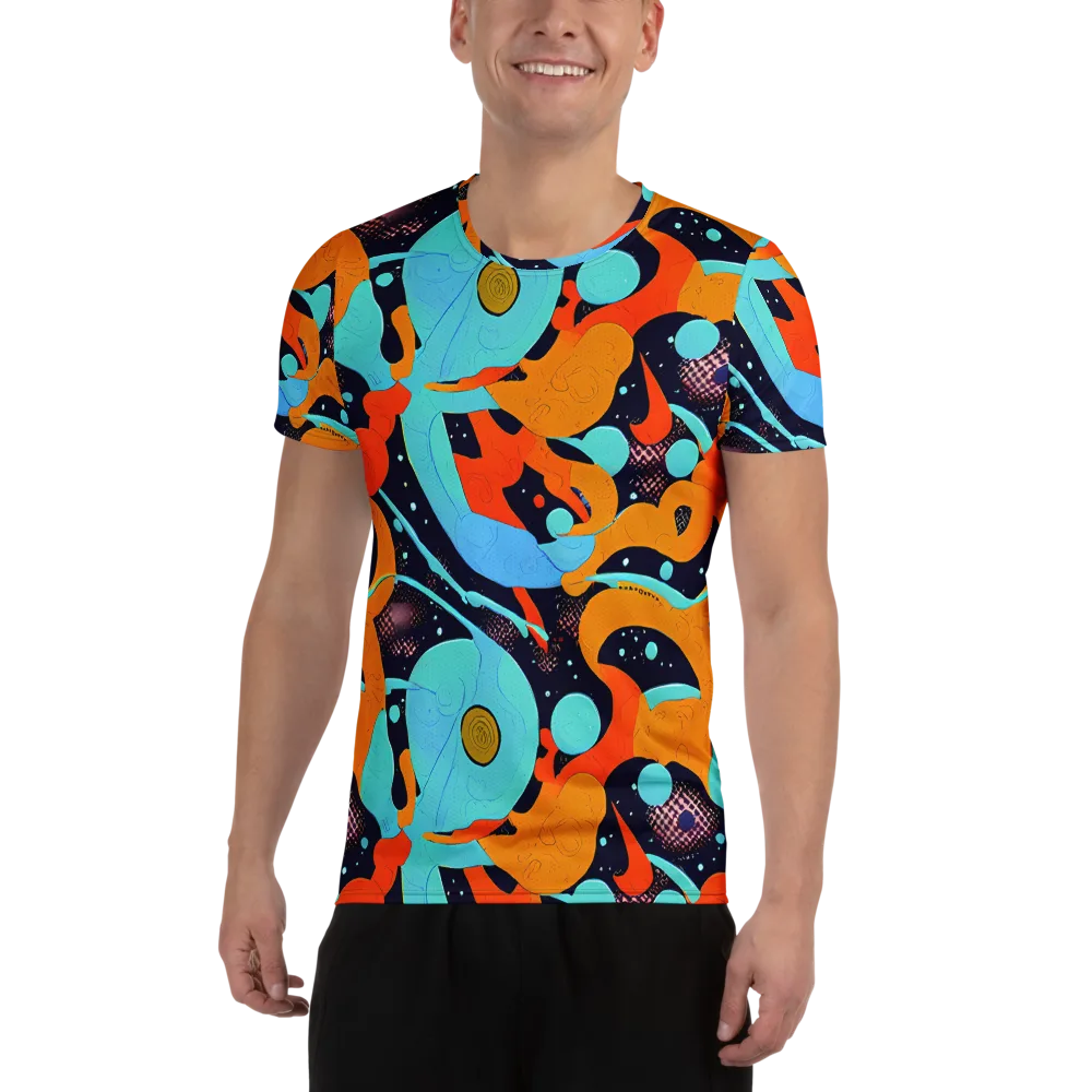 Deep Space Drip on Men's Athletic T-Shirt — Front