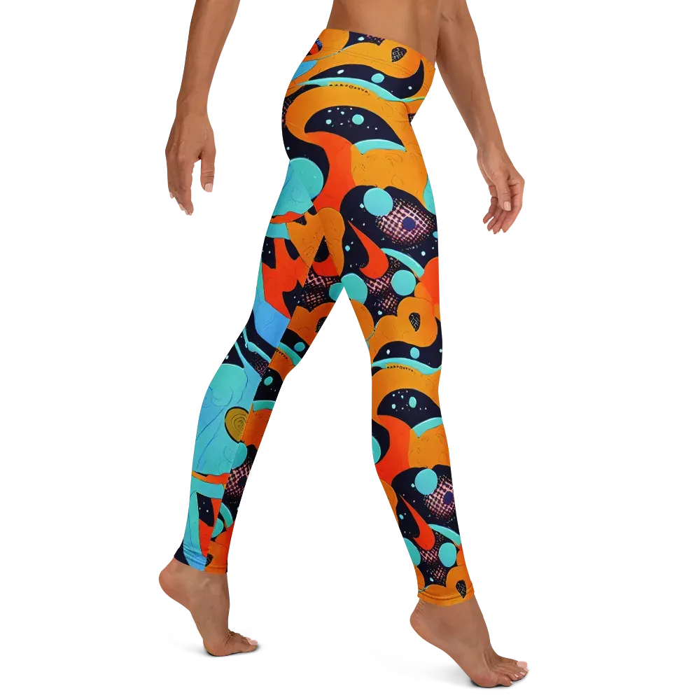 Deep Space Drip on Leggings — Right