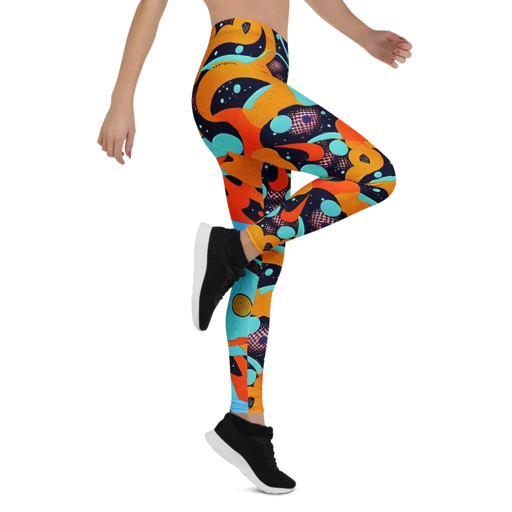 Deep Space Drip on Leggings — Right