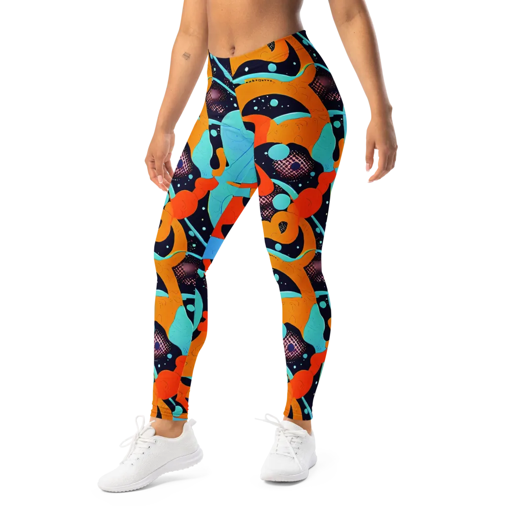 Deep Space Drip on Leggings — Left Front