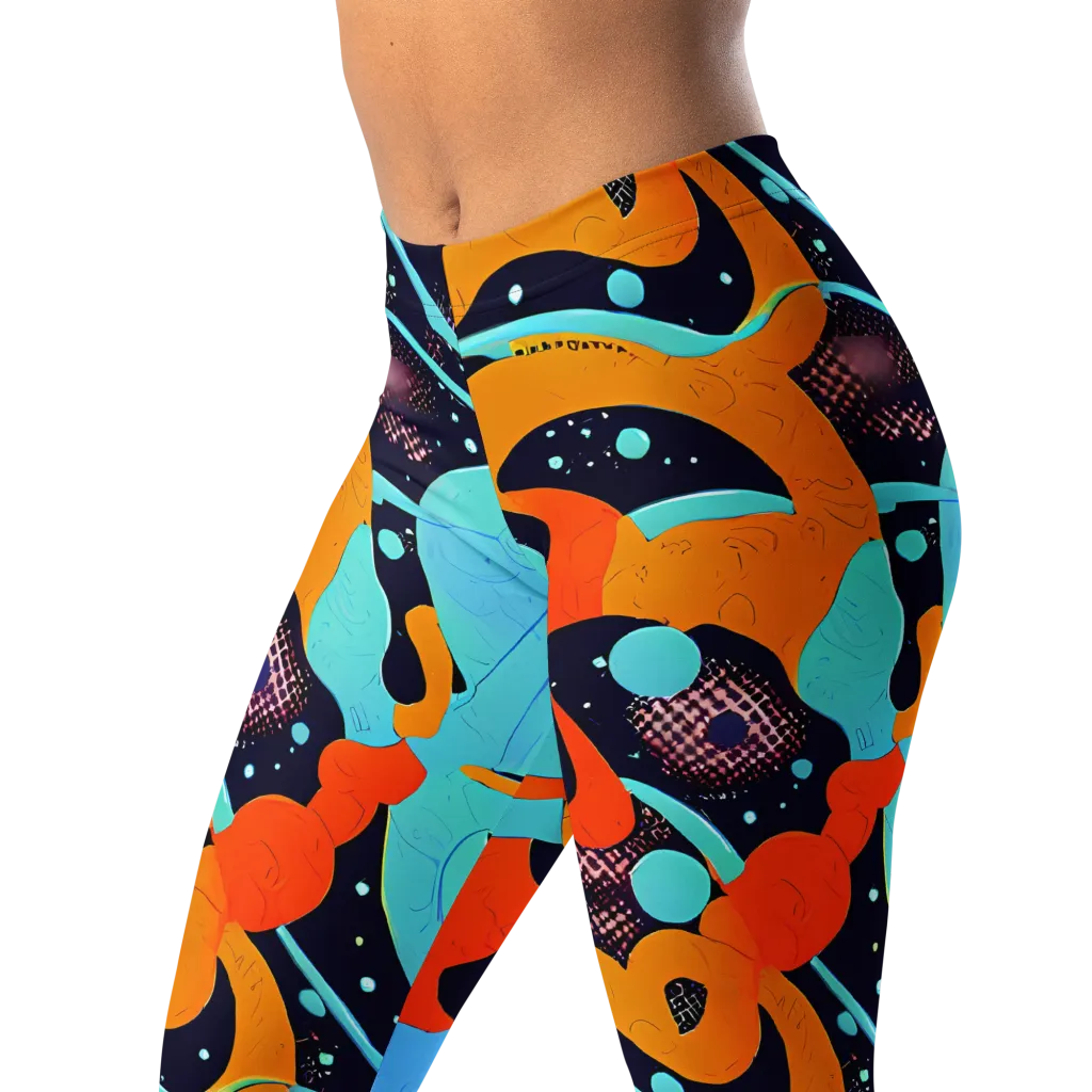 Deep Space Drip on Leggings — Left Front