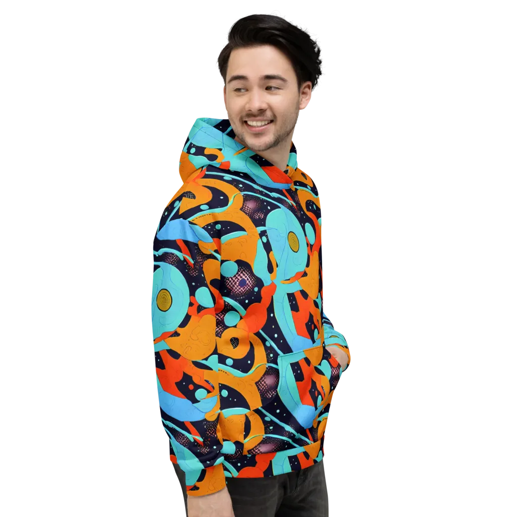 Deep Space Drip on Hoodie — Right