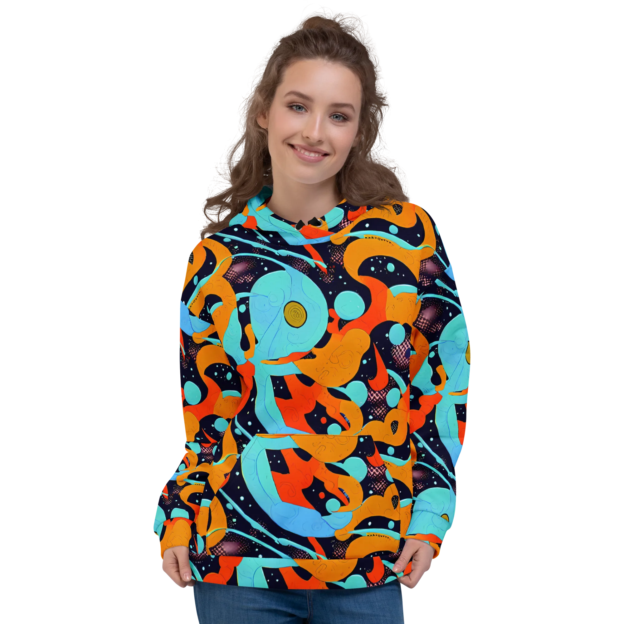 Deep Space Drip on Hoodie — Front