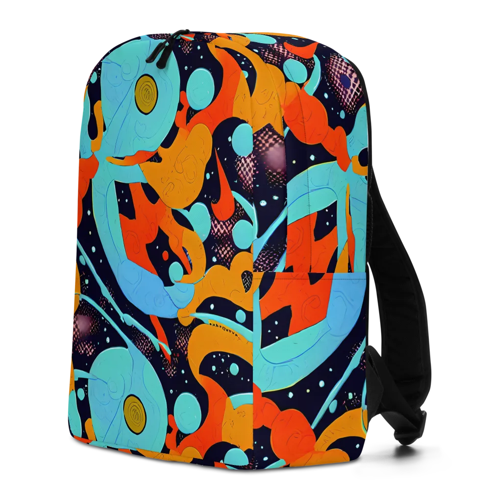 Deep Space Drip on Minimalist Backpack — Left