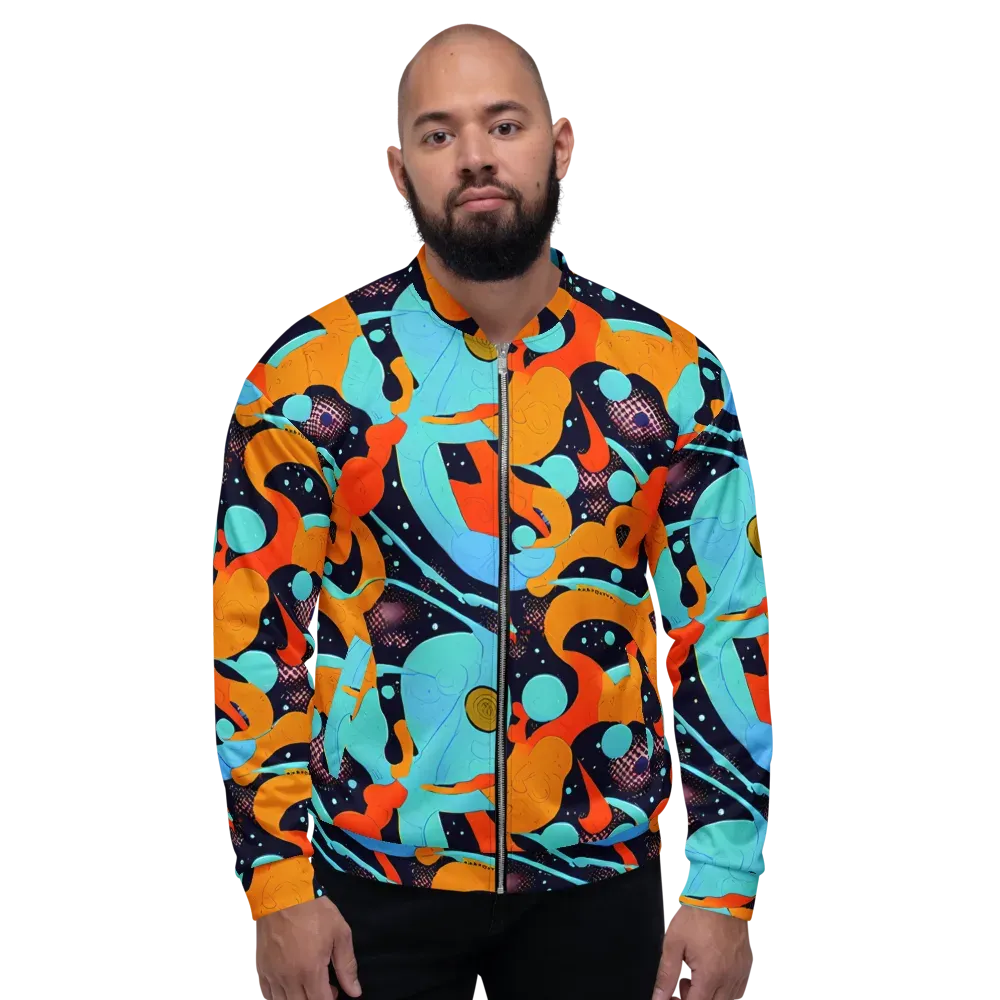 Deep Space Drip on Bomber Jacket — Front