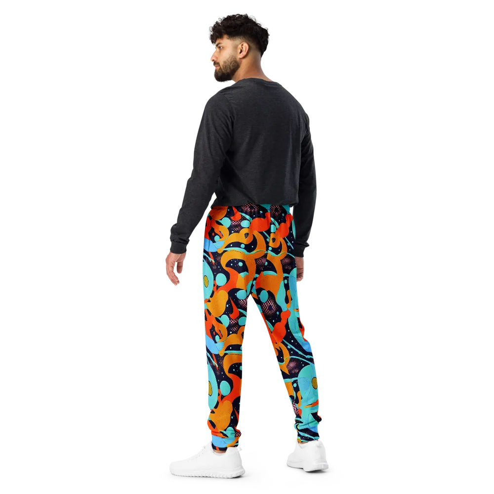 Deep Space Drip on Men's Joggers — Back