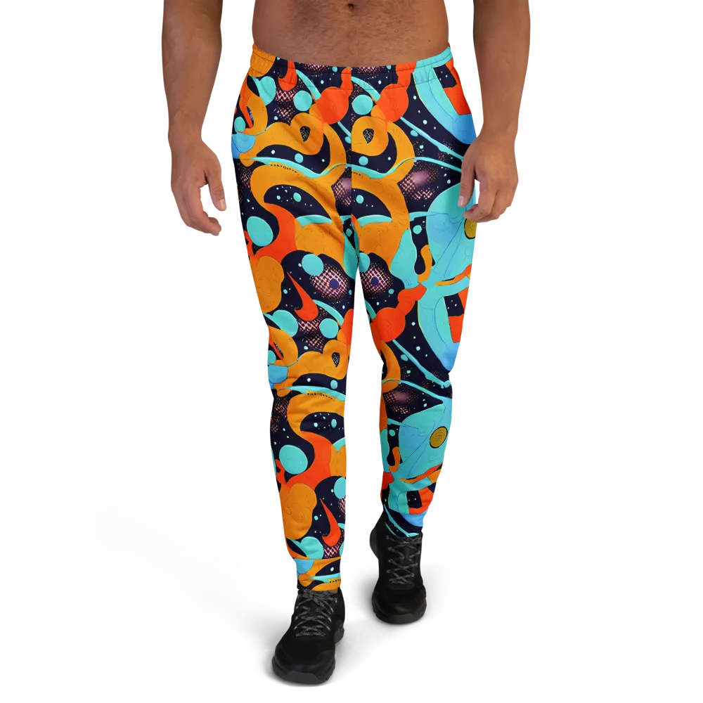 Deep Space Drip on Men's Joggers — Front