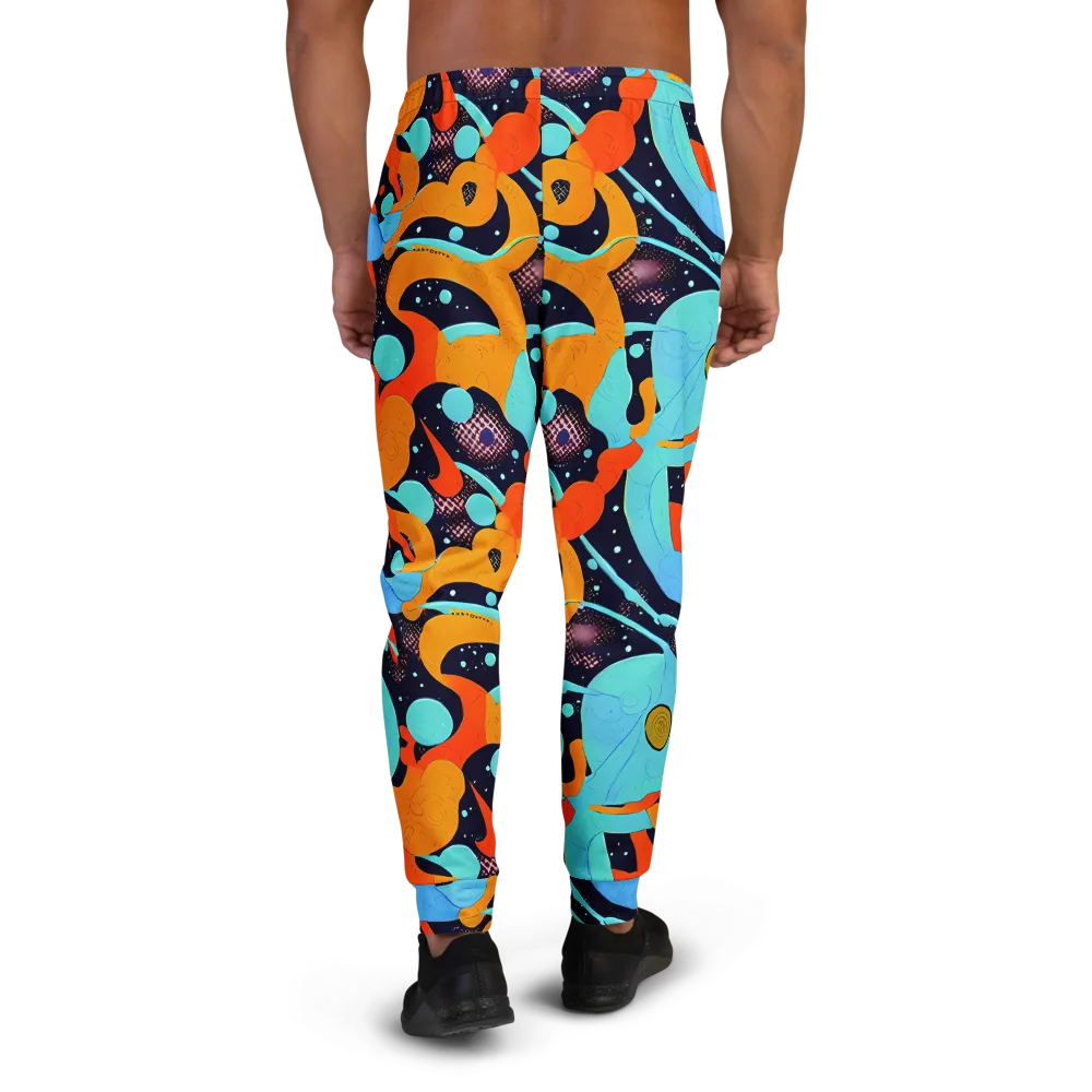 Deep Space Drip on Men's Joggers — Back