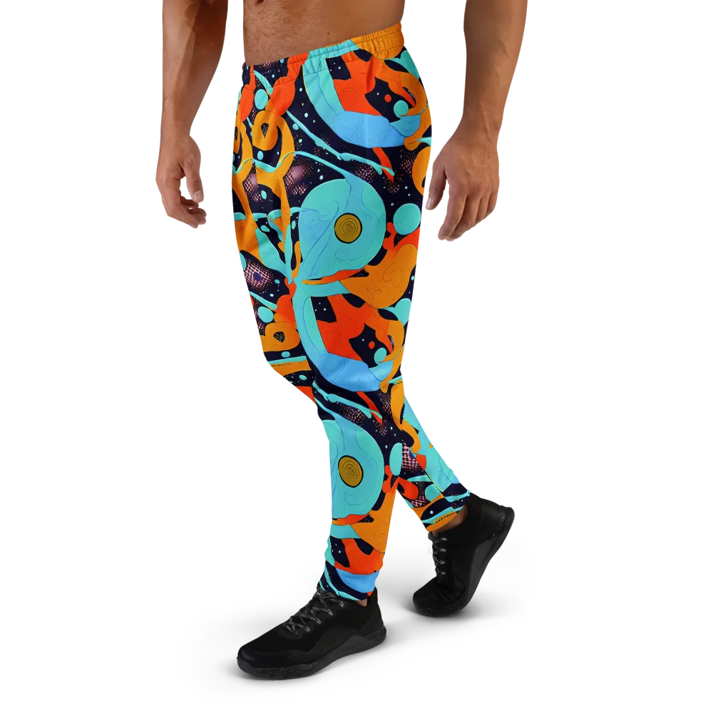 Deep Space Drip on Men's Joggers — Left