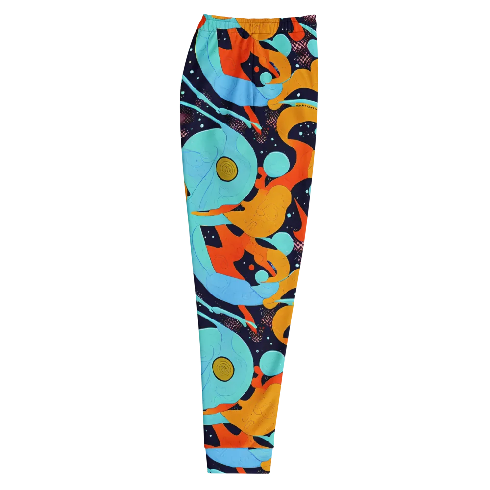 Deep Space Drip on Men's Joggers — Right
