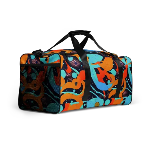 Deep Space Drip on a Duffle Bag
