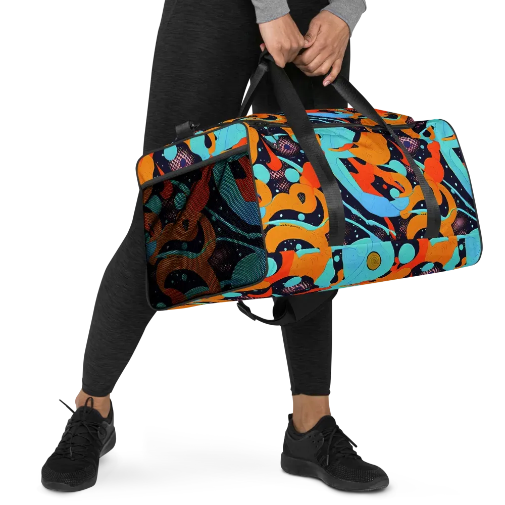 Deep Space Drip on Duffle Bag — Right Front