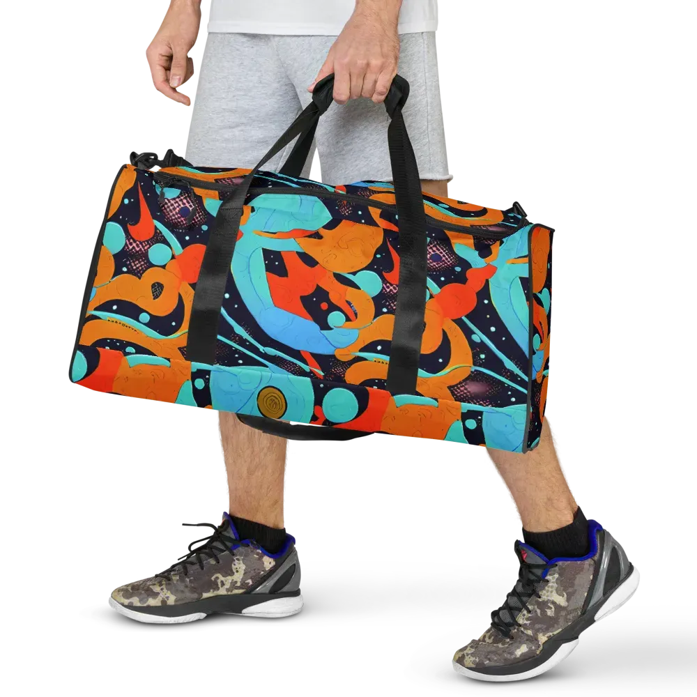 Deep Space Drip on Duffle Bag — Front