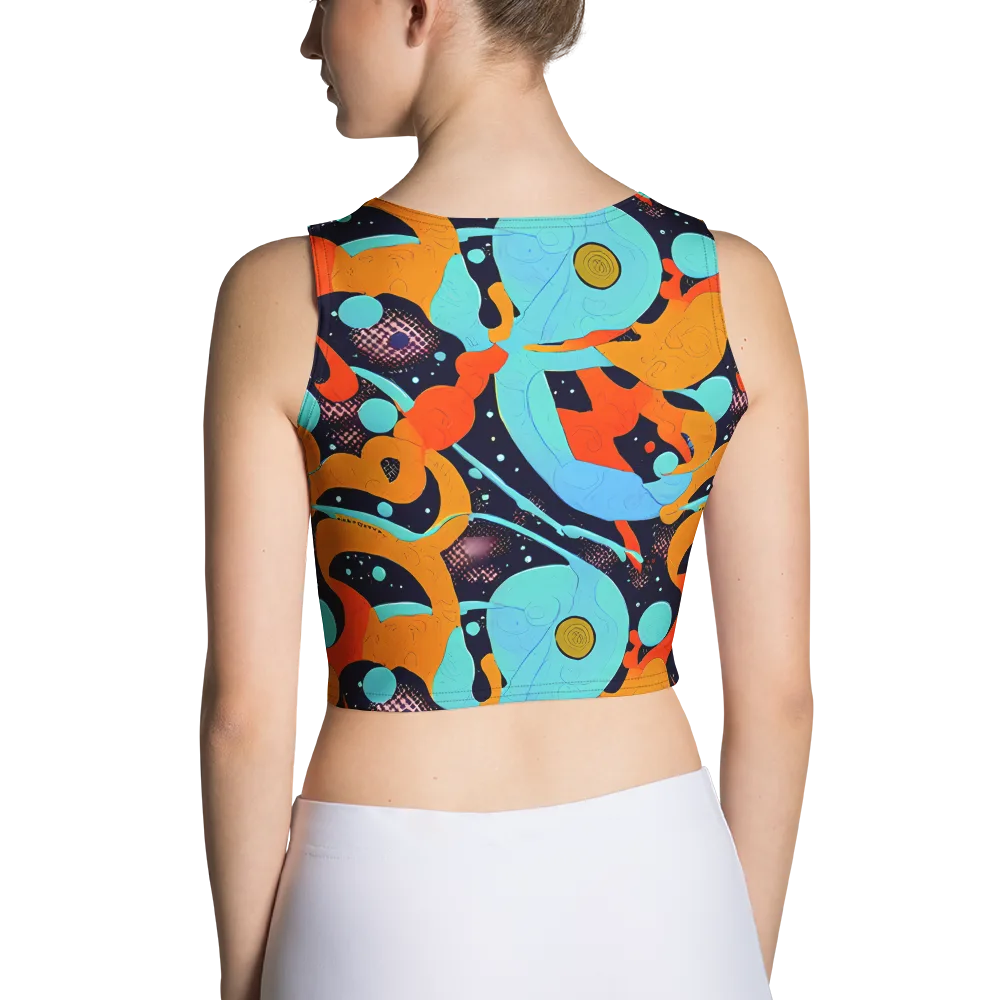 Deep Space Drip on Crop Top — Back