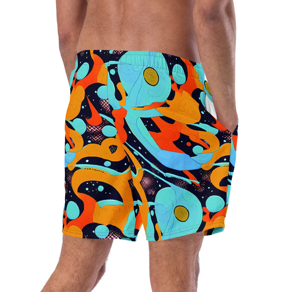 Deep Space Drip on Swim Trunks — Right Back