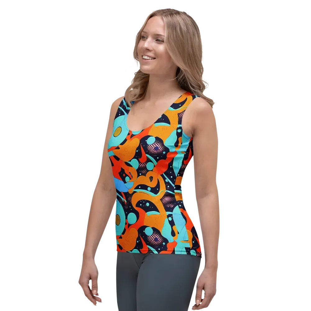 Deep Space Drip on Women's Tank Top — Left Front