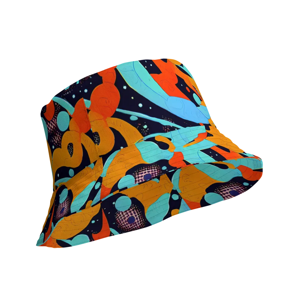 Deep Space Drip on Reversible Bucket Hat — Product details Outside