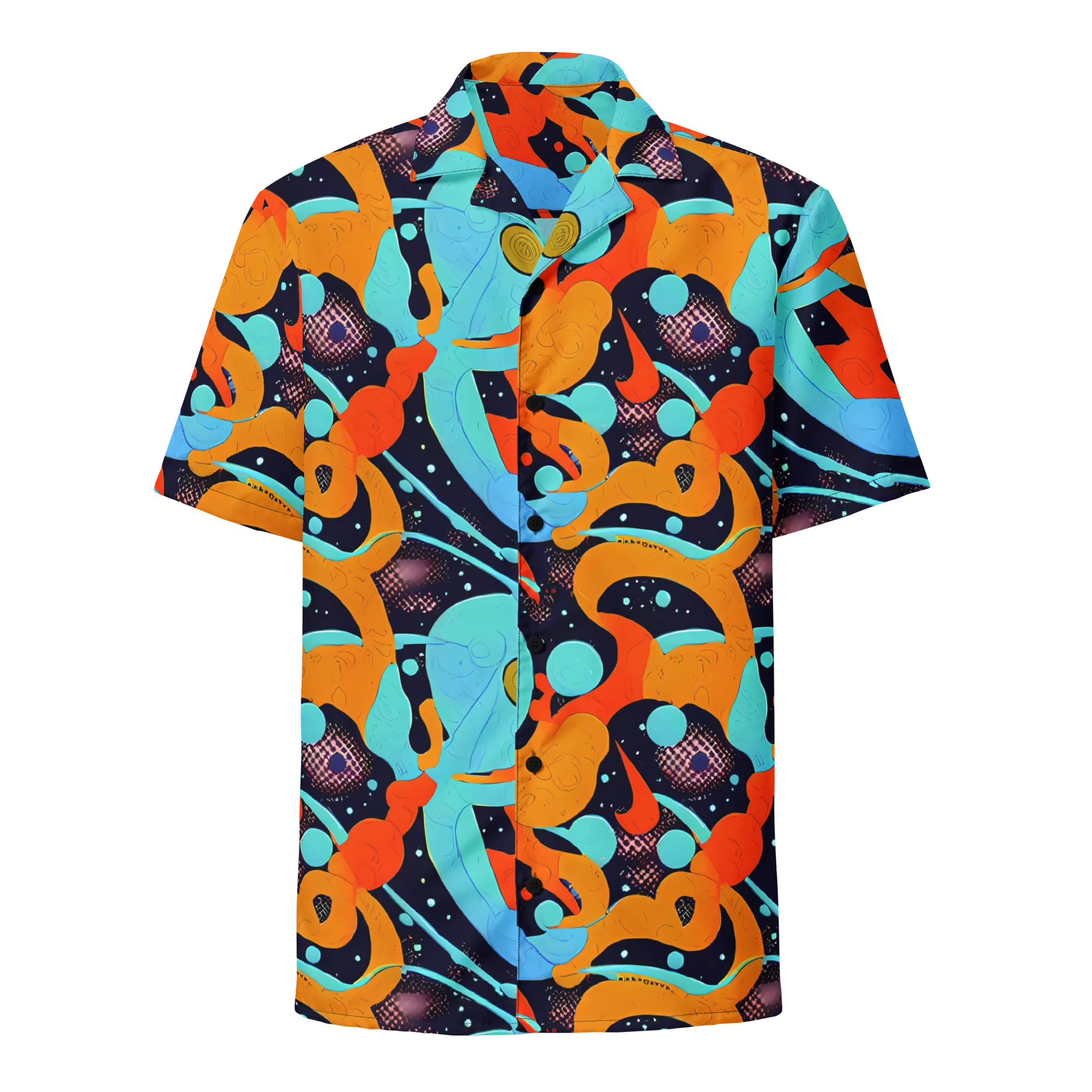 Deep Space Drip on Button Shirt — Front