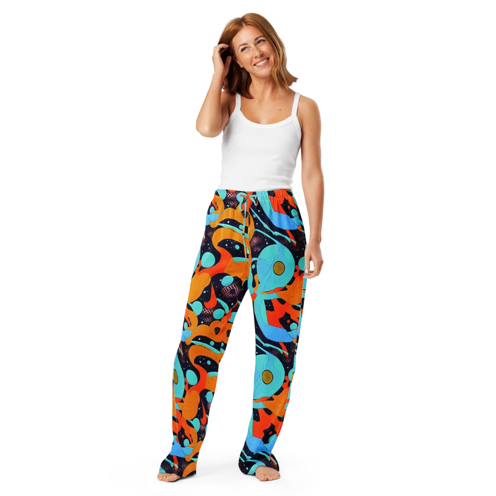 Deep Space Drip on Women's Pajama Pants — Front