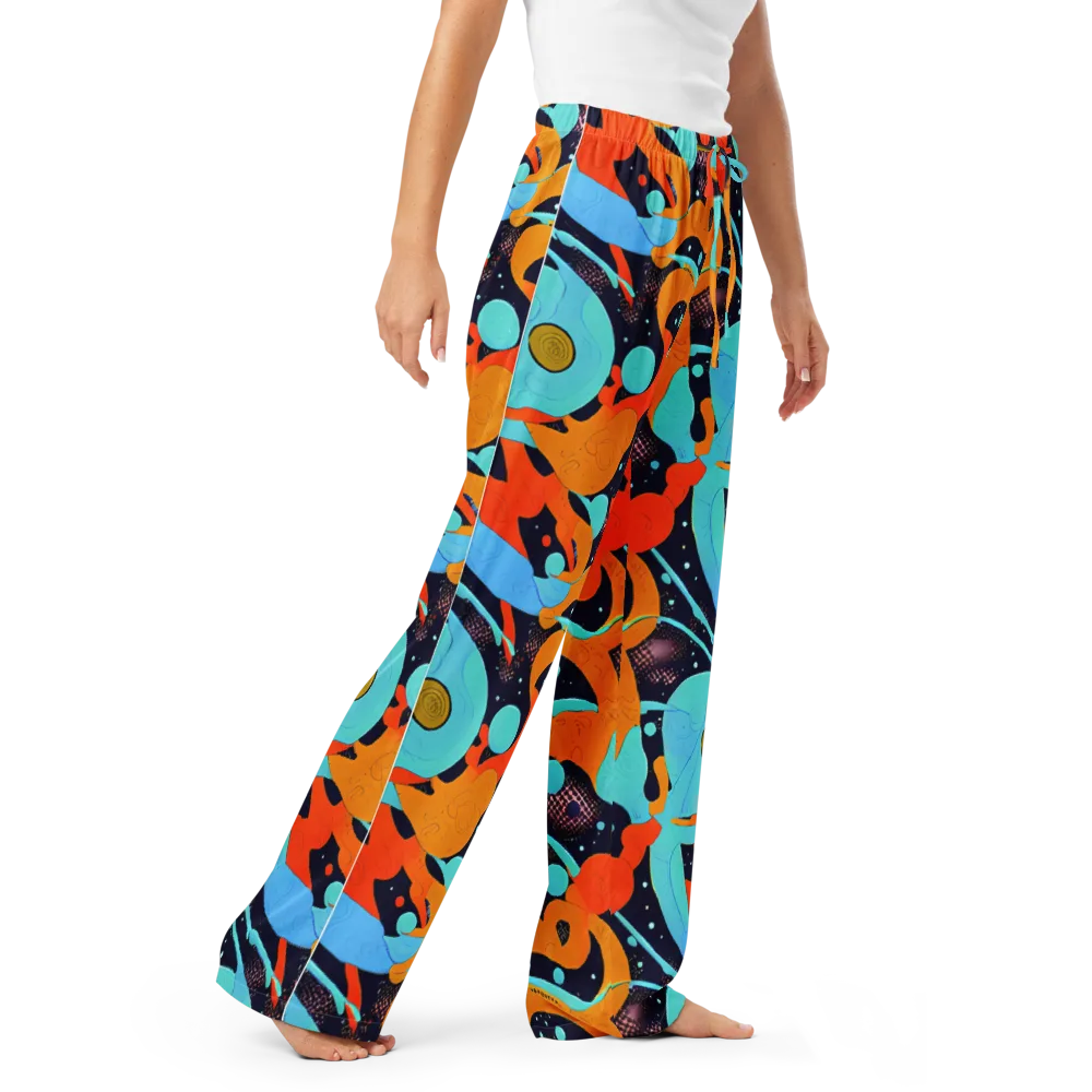 Deep Space Drip on Women's Pajama Pants — Right Front