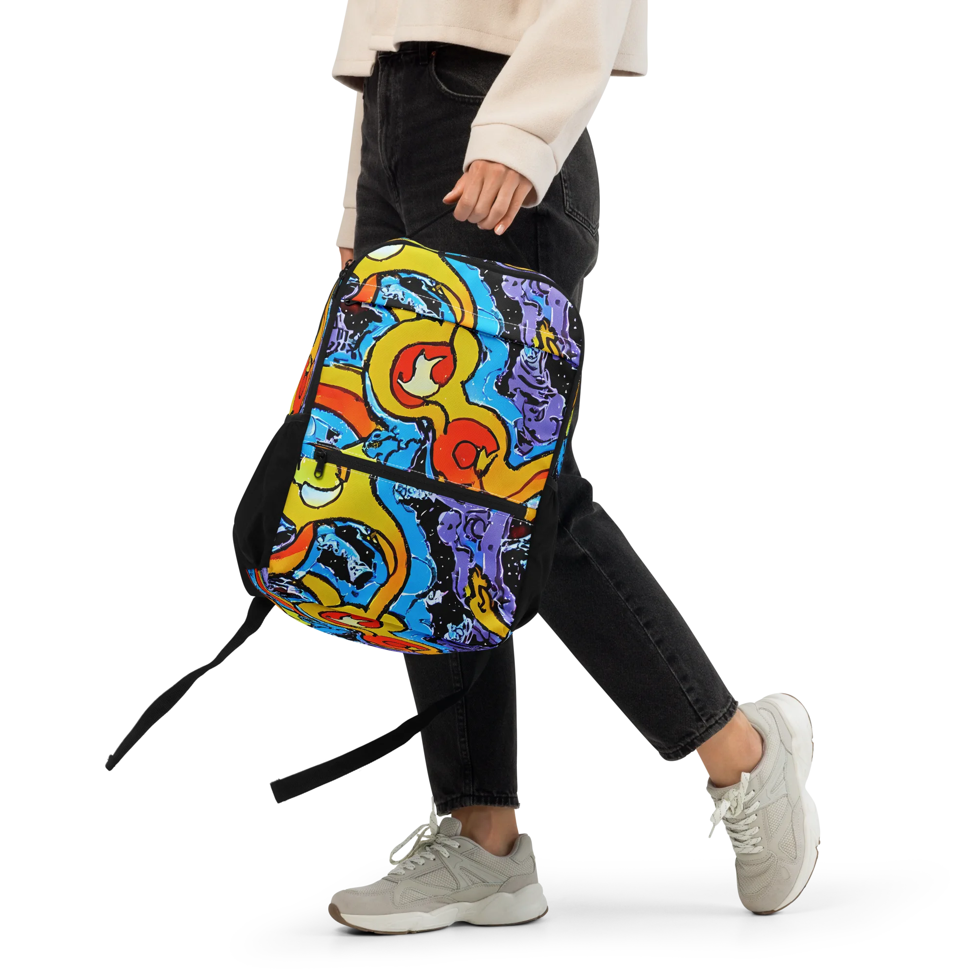 Electric Riddle on Utility Backpack — Front