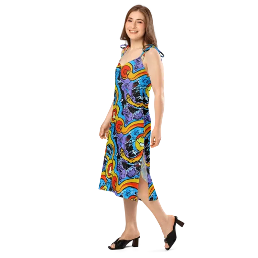 Electric Riddle on a Slip Dress