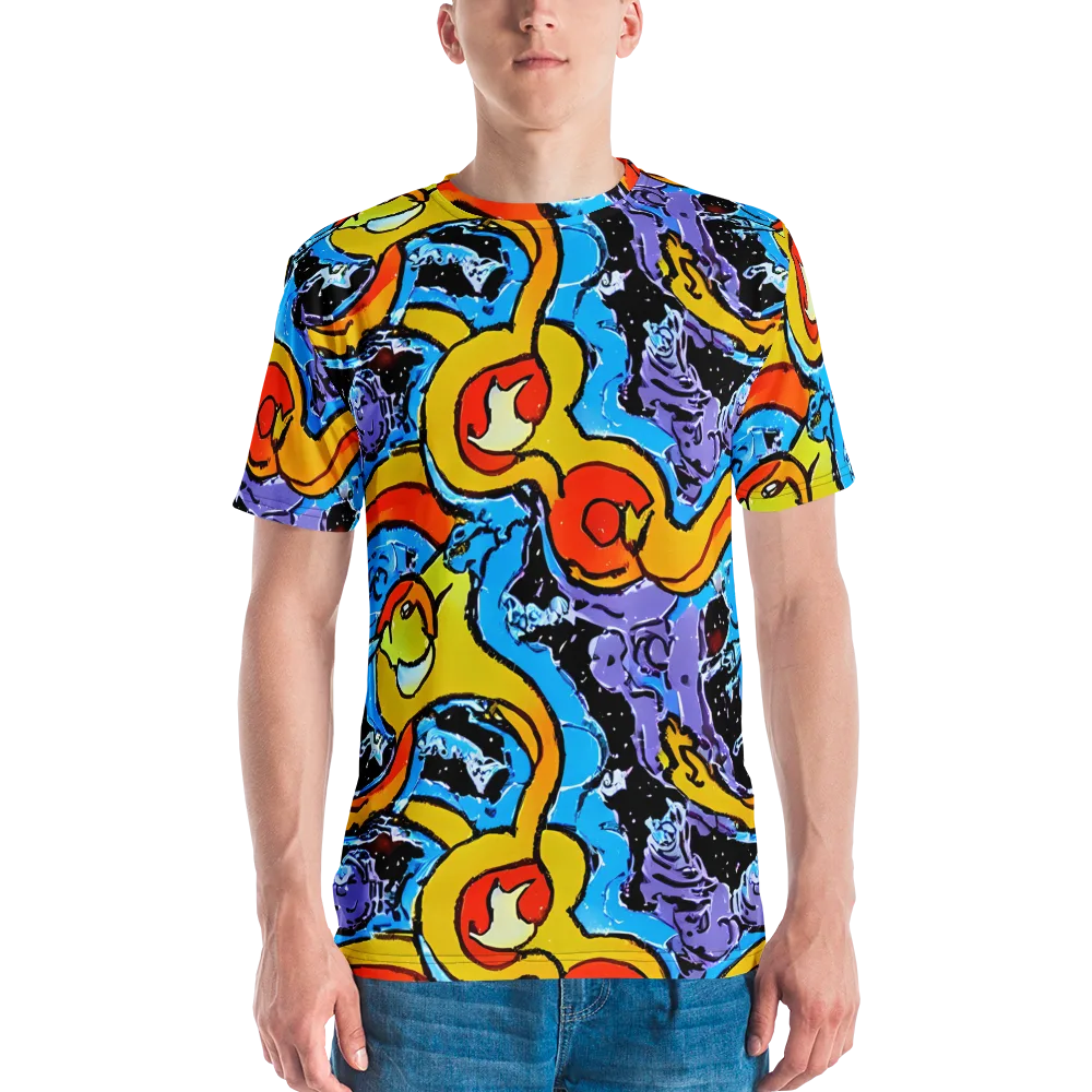 Electric Riddle on Men's Crew Neck T-Shirt — Front