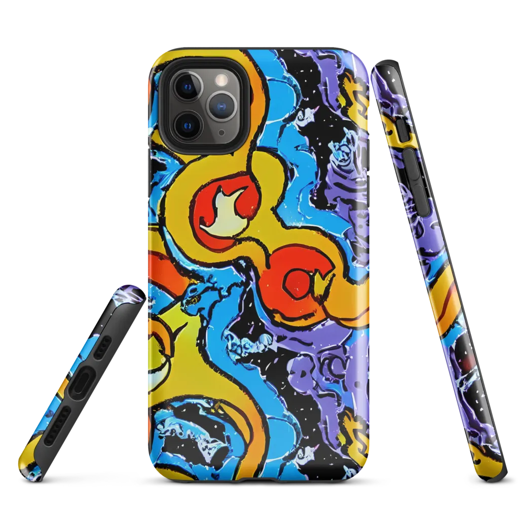 Electric Riddle on Tough Case for iPhone® — Front