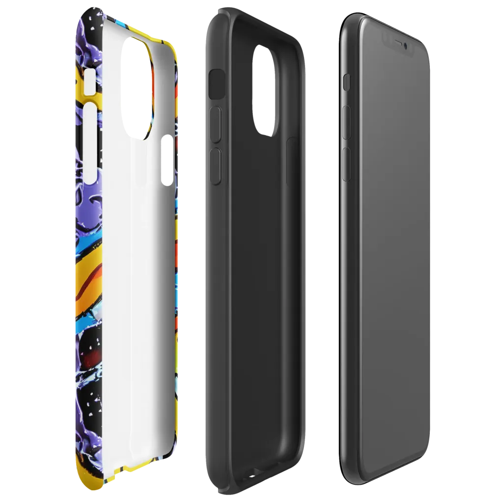 Electric Riddle on Tough Case for iPhone® — Right