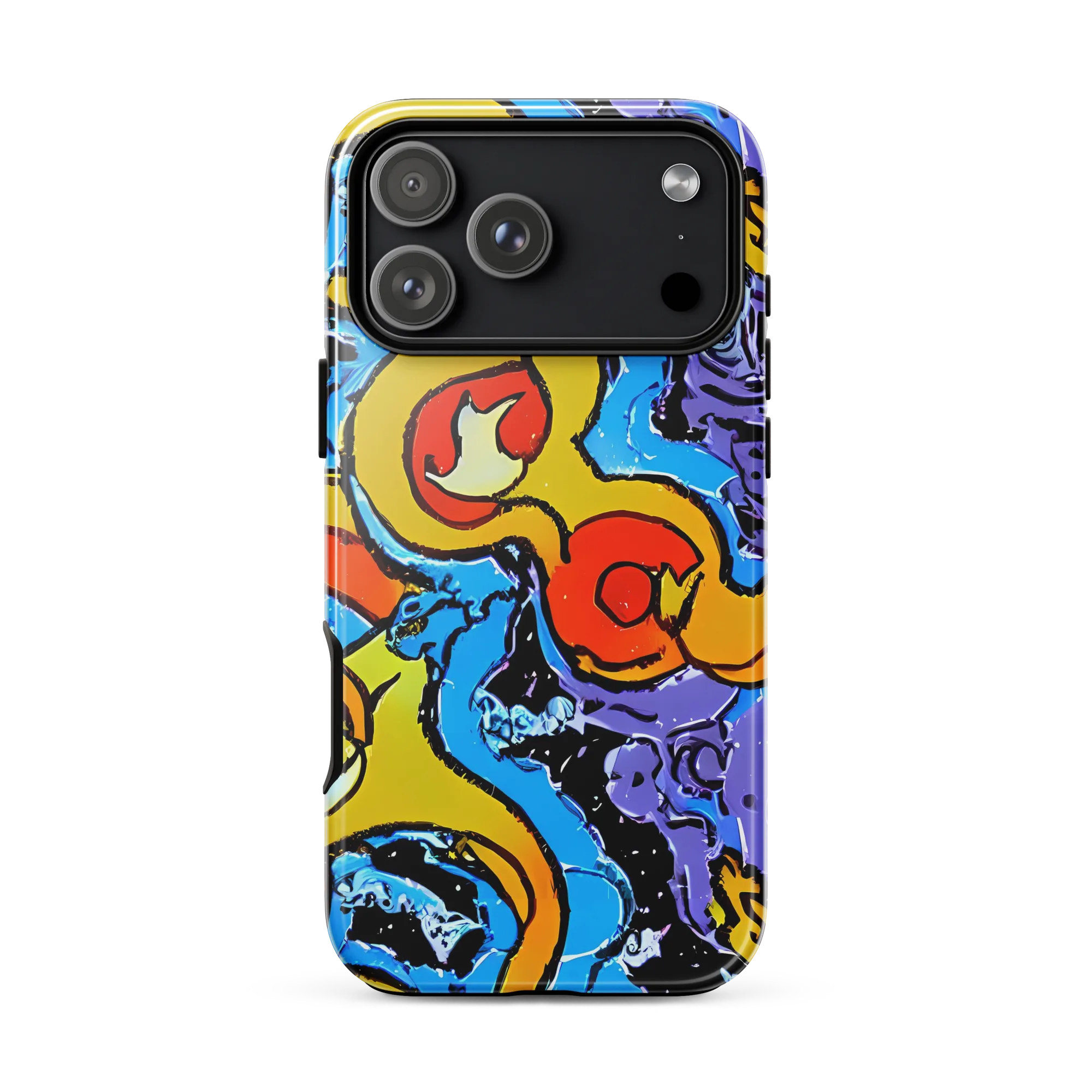 Electric Riddle on Tough Case for iPhone® — Front