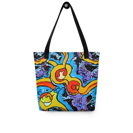 Electric Riddle on a Tote Bag