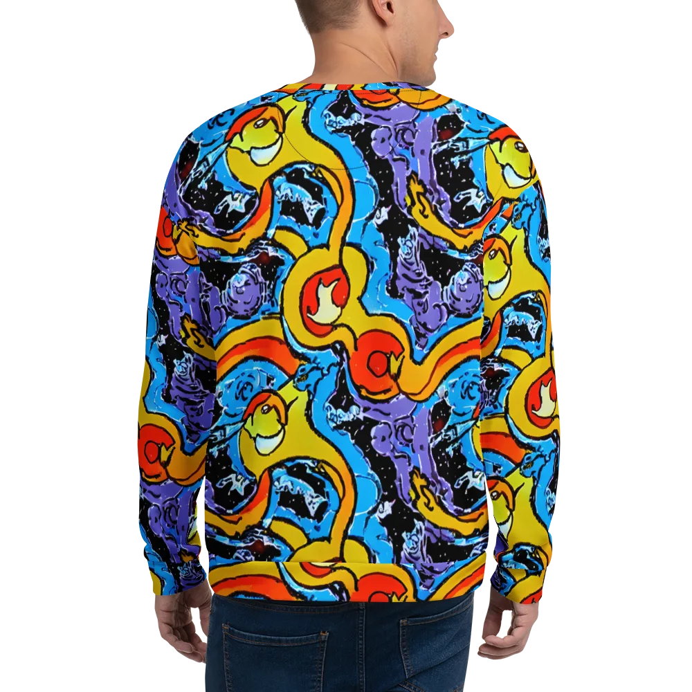 Electric Riddle on Sweatshirt — Back