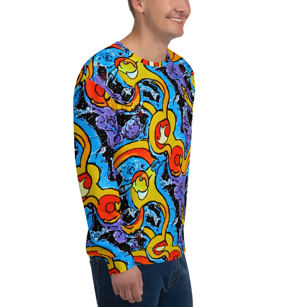 Electric Riddle on Sweatshirt — Right Front