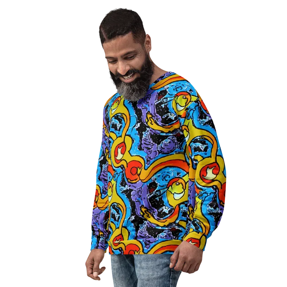 Electric Riddle on Sweatshirt — Left Front