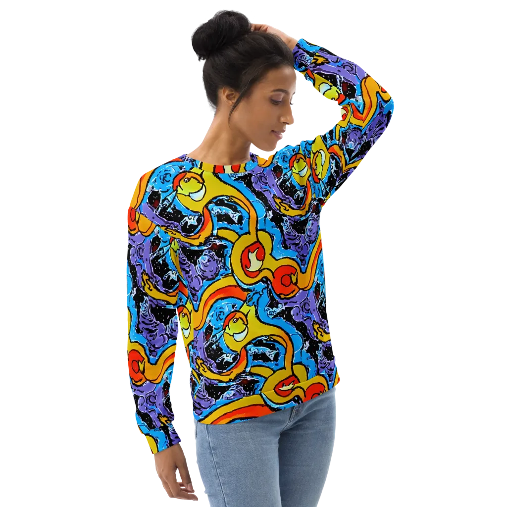 Electric Riddle on Sweatshirt — Right Front
