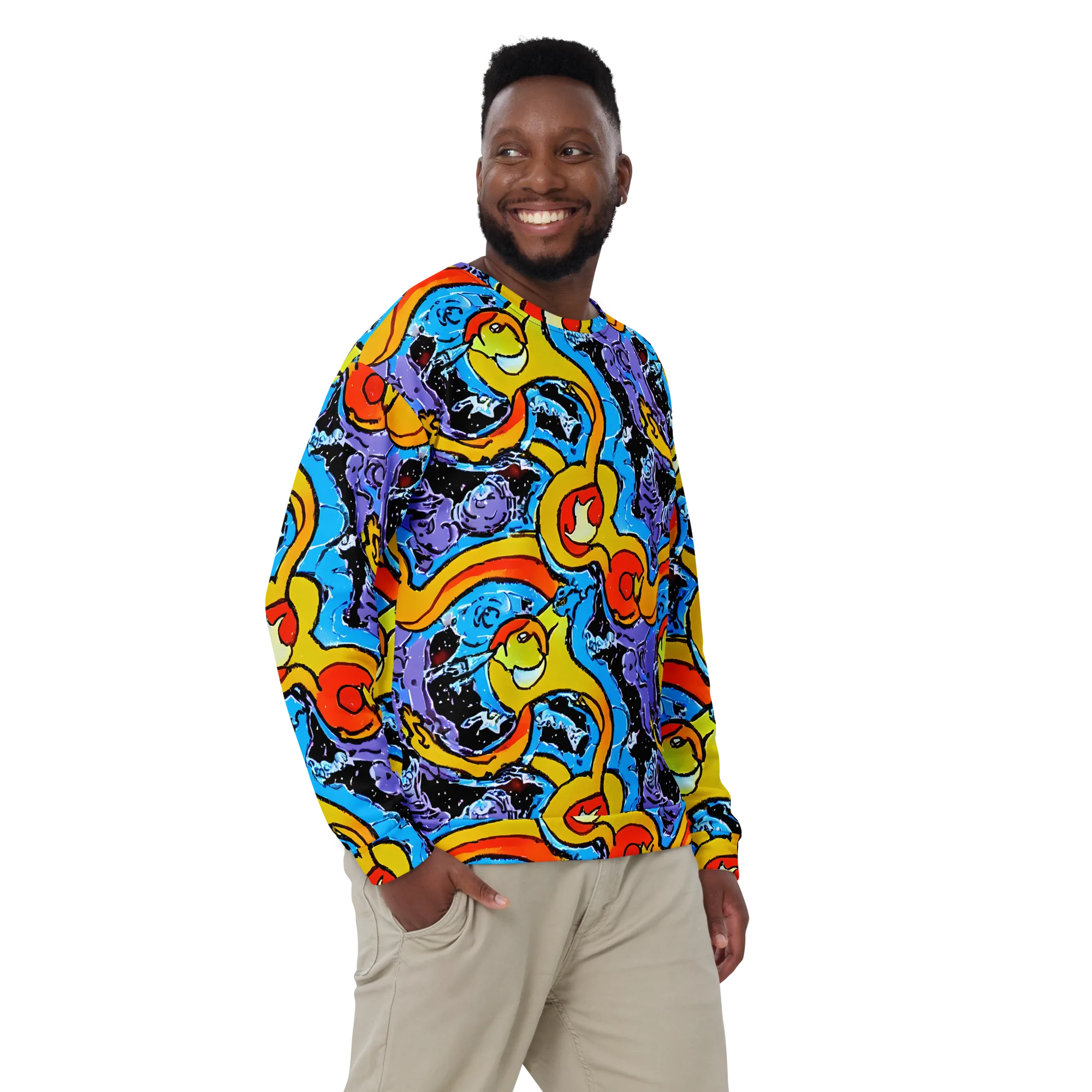 Electric Riddle on Sweatshirt — Front