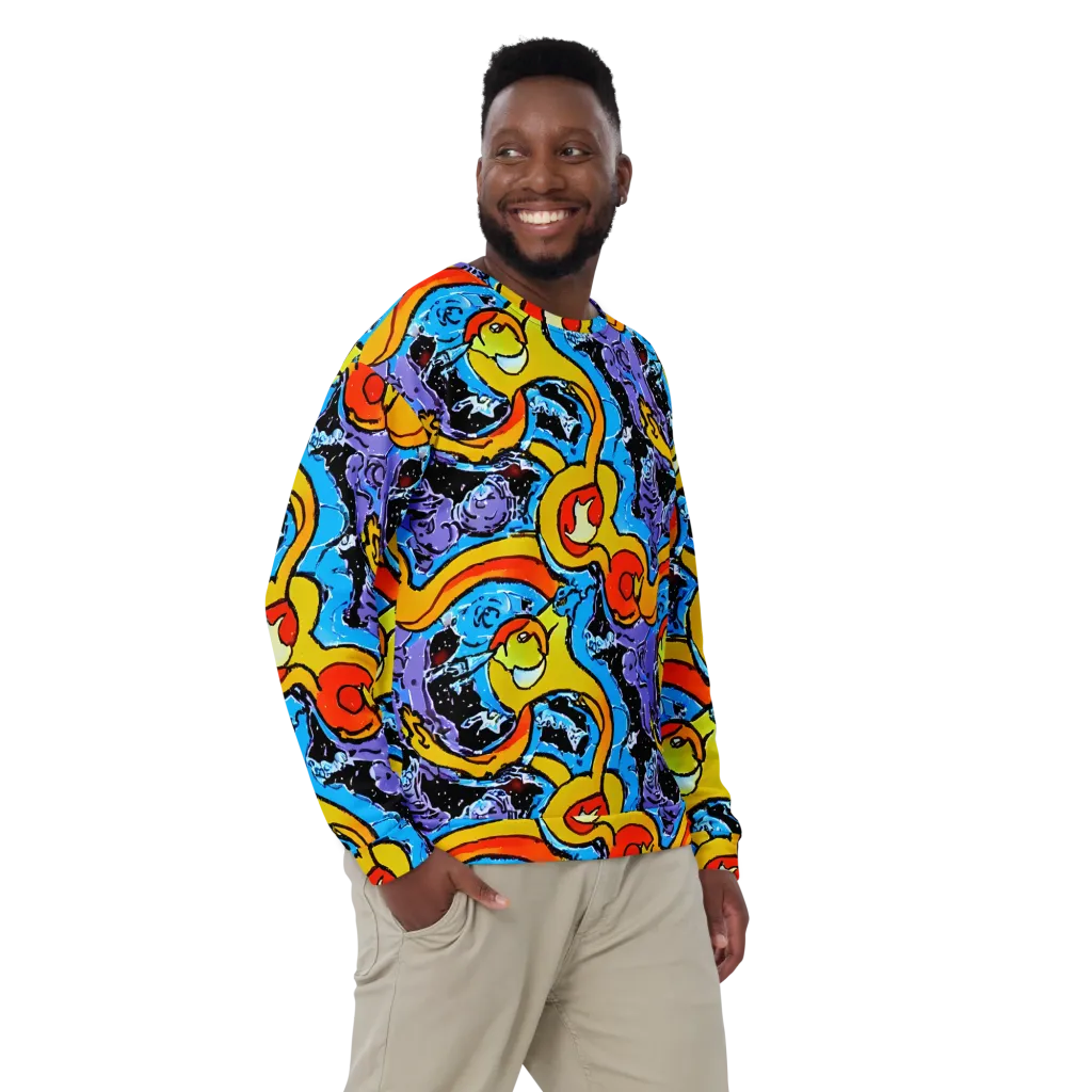 Electric Riddle on Sweatshirt — Front