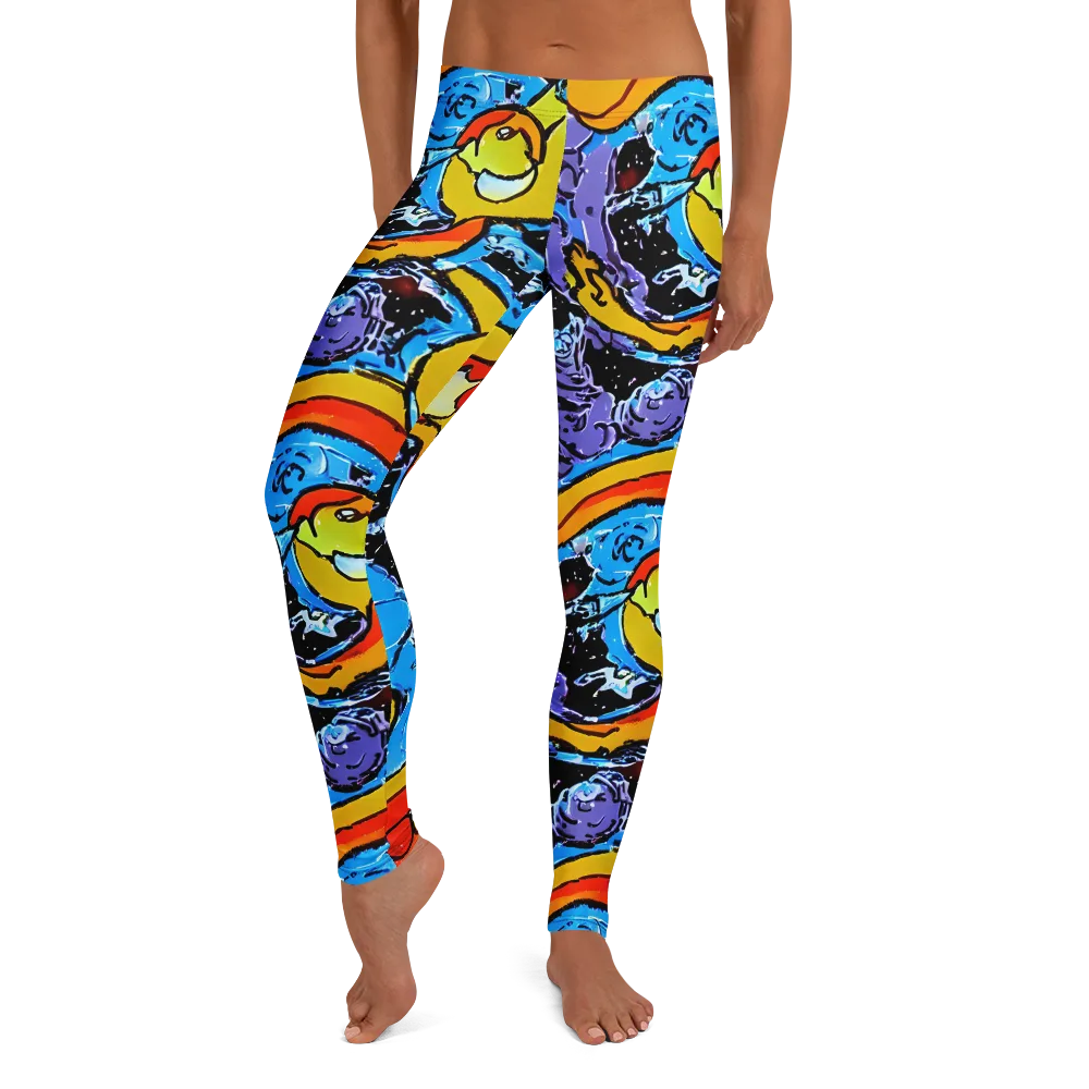 Electric Riddle on Leggings — Front