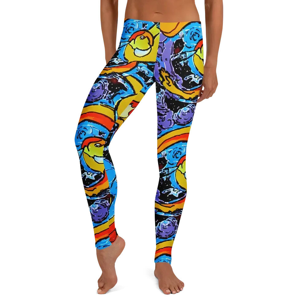 Electric Riddle on Leggings — Front