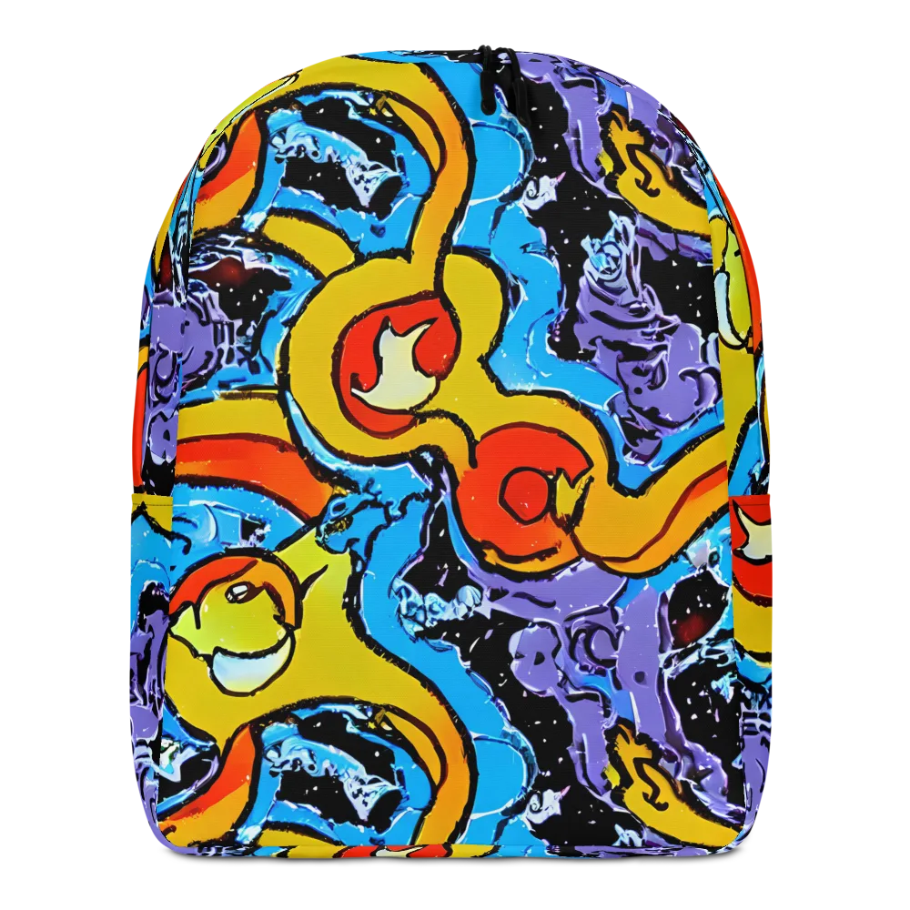 Electric Riddle on Minimalist Backpack — Front