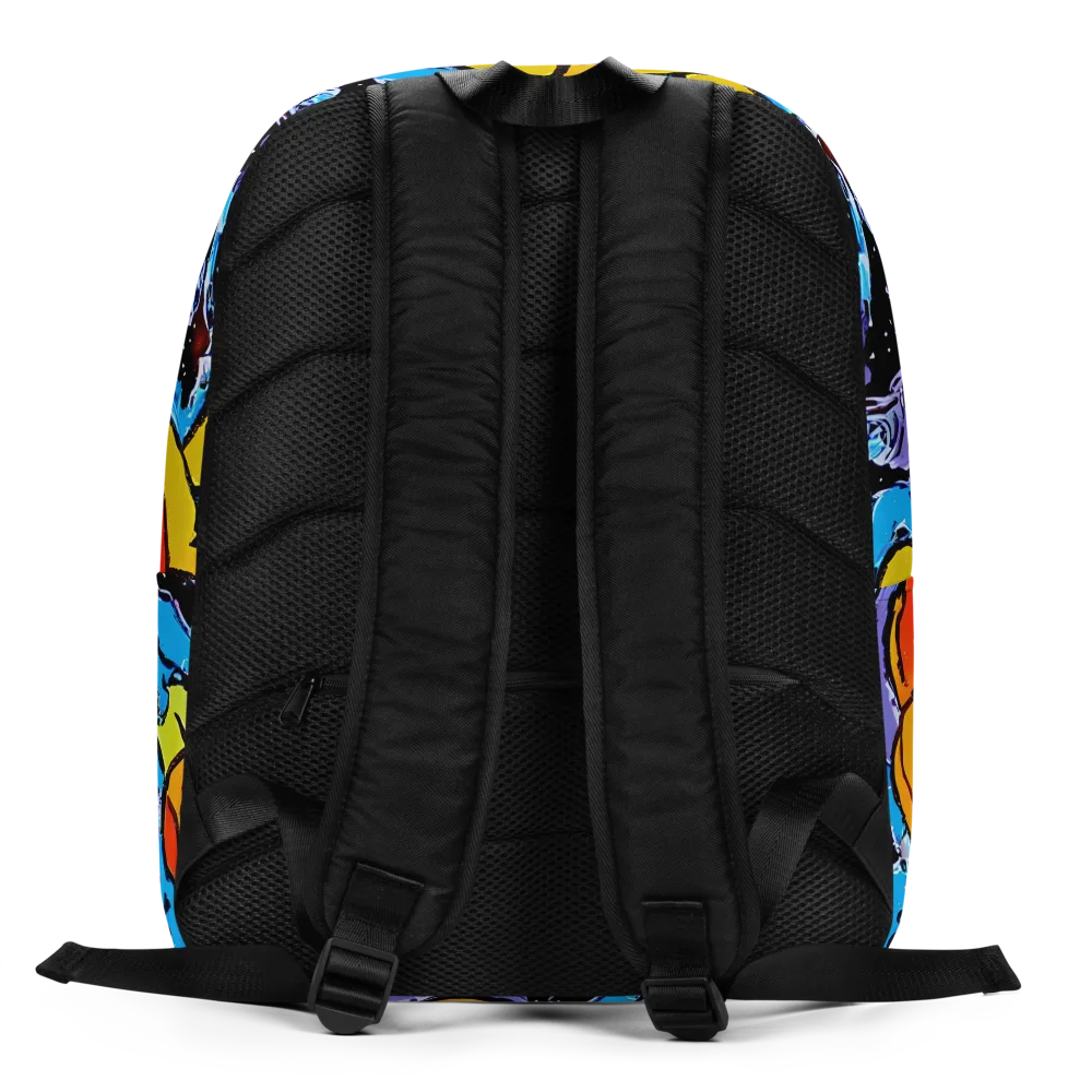 Electric Riddle on Minimalist Backpack — Back