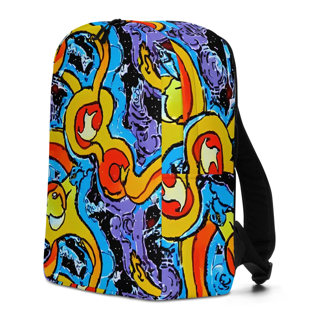 Electric Riddle on Minimalist Backpack — Left