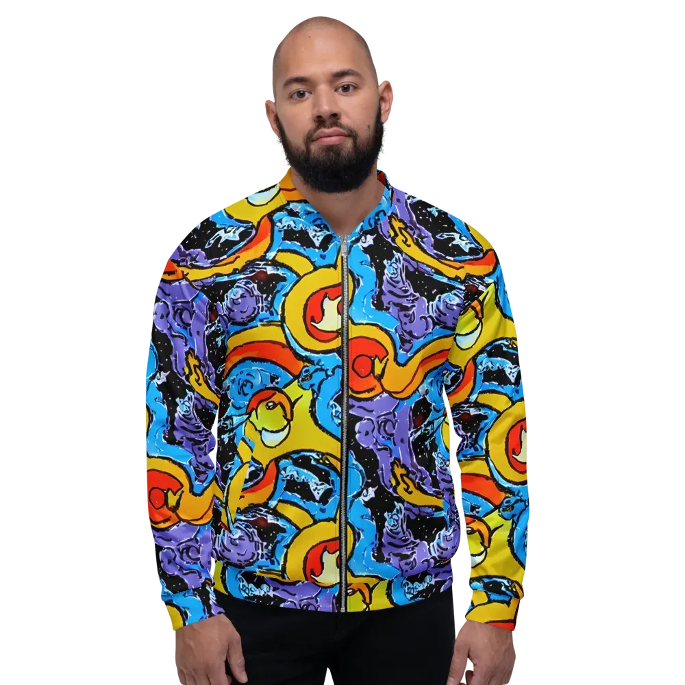 Electric Riddle on Bomber Jacket — Front