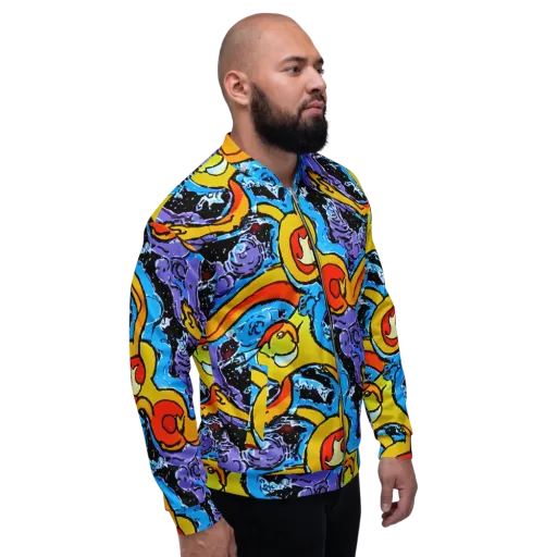Electric Riddle on a Bomber Jacket
