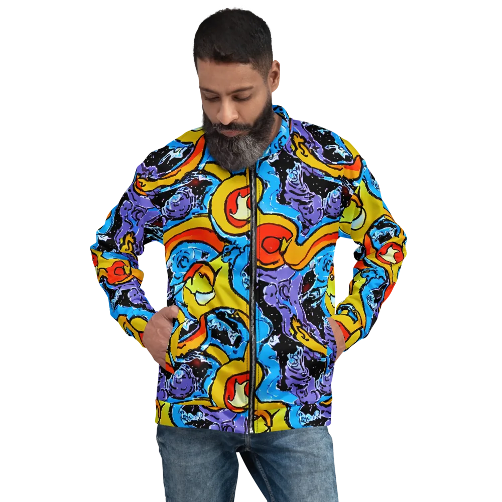 Electric Riddle on Bomber Jacket — Front