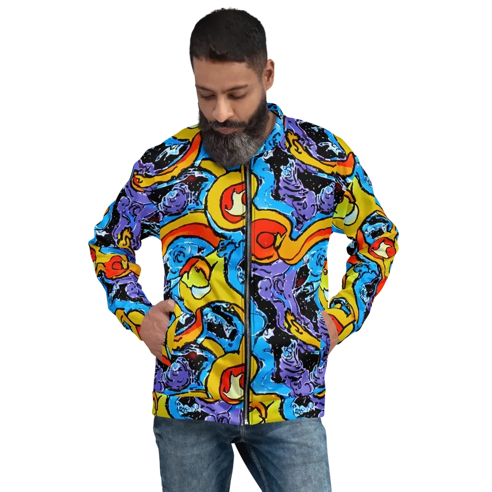 Electric Riddle on Bomber Jacket — Front