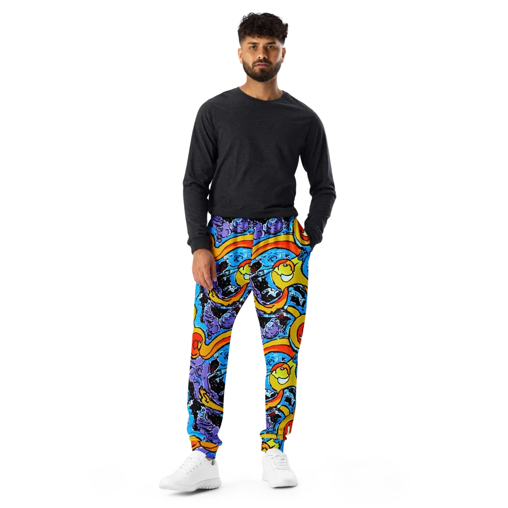 Electric Riddle on Men's Joggers — Front
