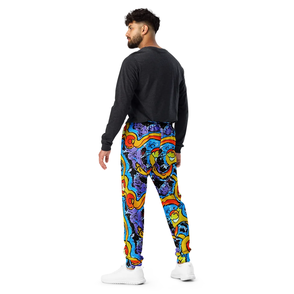 Electric Riddle on Men's Joggers — Back