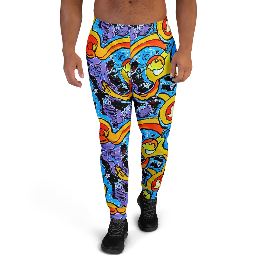Electric Riddle on Men's Joggers — Front