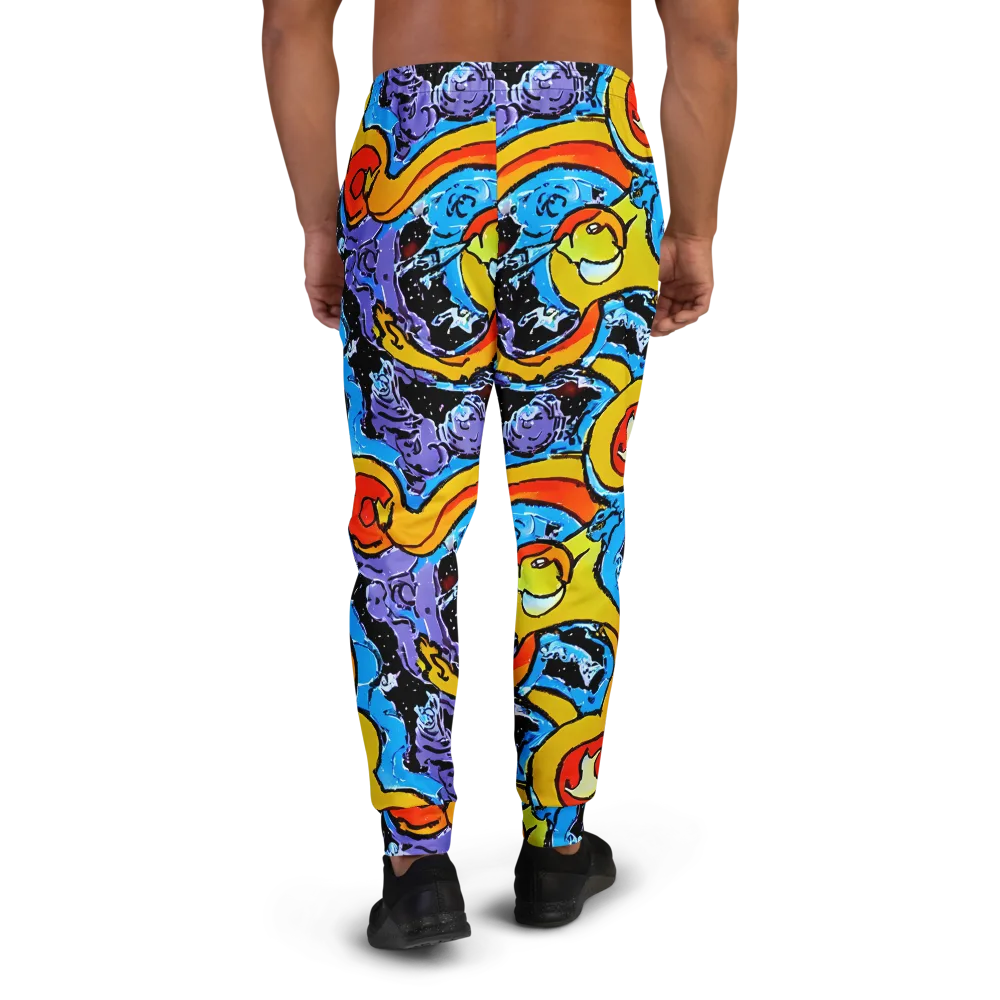 Electric Riddle on Men's Joggers — Back